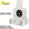 Allen Company EZ-Aim Silhouette Splash Shooting Kit & Target Stand, 6 inch Square Adhesive Targets, 13.5 W x 17.5 H inches, Black/Orange, One Size (Targets & THROWERS_Paper)
