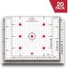 Allen Company Ruger Paper Shooting Targets, 7-Spot Precision Sight-in Grid, 17″ Square, 20-Targets Per Pack