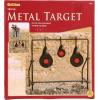 EZ Aim Metallic Triple Spinner Target System, Rimfire .22 Cal. and Air Guns, Shooting Target 12″W x 13″H, Black/Red(Model 2018)