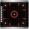 EZ Aim Reflective Adhesive Splash Shooting Target by Allen, Paper Targets – Bullseye, Handgun Trainer, Sight Grid, Human Silhouette, Aiming Dots(Sight Grid Target  12 inch x 12 inch  4 Pack)