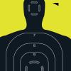 EZ Aim Splash by Allen Company Reactive Paper Shooting Targets – Silhouette 12″x18″ 5-Pack – Bright Impact Technology – Target Practice – Black/Chartreuse