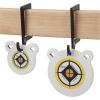 EZ Aim Target Hanger by Allen Company – Steel Gong Target Hooks for Shooting Range Practice – Solid Steel Construction – 6″” L x 4″” H – Black(Black)