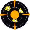 EZ-Aim Adhesive Splash Technology Shooting Targets, Bullseye/Handgun Trainer/Sight-in-Grid/Gun – Rifle – Pistol – Airsoft – BB Gun – Air Rifle(Bullseye Target – 3 inch – 12 Sheets  48 Pieces)