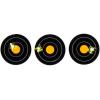 EZ-Aim Adhesive Splash Technology Shooting Targets, Bullseye/Handgun Trainer/Sight-in-Grid/Gun – Rifle – Pistol – Airsoft – BB Gun – Air Rifle(Bullseye Target -1 inch – 12 Sheets  432 Pieces)