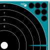 Girls With Guns Adhesive Splash Splatterburst Shooting Targets By Allen (Bullseye / Handgun Trainer / Sight-In Grid) – 5 Pack -Gun – Rifle – Pistol – Airsoft – BB Gun – Air Rifle(GWG Bullseye Target  12 inch  5 Pack)