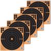 Allen Company EZ Aim Splash® Reactive Adhesive Paper Shooting Targets, Bullseye, Peel Away Target Pad, 12″ Square, Black/Orange(10-Pack)