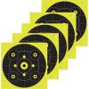 Allen Company EZ Aim Splash Reactive Paper Shooting Targets, Bullseye, 12″ Square, 12-Targets Per Pack, Black/Chartreuse