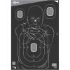 Allen Company EZ Aim Splash Reactive Paper Shooting Targets, Silhouette, 12.5″ W x 18.25″ H, 100-Pack, Black/Gray