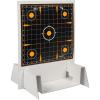 Allen Company EZ-Aim Sight-in Splash Shooting Kit & Target Stand, 12 inch Square Adhesive Targets, 13.5 W x 17.5 H inches, Black, One Size, Targets & THROWERS_Paper