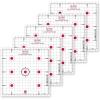 Allen Company Ruger Paper Shooting Targets, 7-Spot Precision Sight-in Grid, 17″ Square, 20-Targets Per Pack