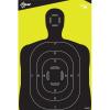EZ Aim Splash by Allen Company Reactive Paper Shooting Targets – Silhouette 12″x18″ 5-Pack – Bright Impact Technology – Target Practice – Black/Chartreuse