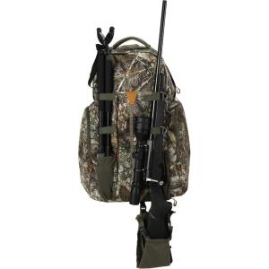 Allen Company Camo Daypack – Hiking, Hunting, Camping Backpack – Camouflage Large Pack with Waist Support – Bow and Rifle Carry System – Overnight Hiking Back Pack – Terrain Crater Daypack: 47L, Green