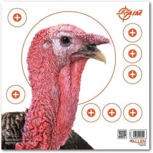 Allen Company EZ Aim Paper Shooting Target Turkey Target by Allen, 12 inch x 12 inch, 6 Pack, Multicolor, One Size (15322)