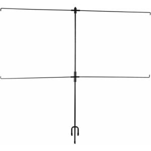 Allen Company EZ-Aim Double Target Metal Stand by Allen, 8 Clips Included, Holds 2 Paper Targets (Not Included), Black(One Size)