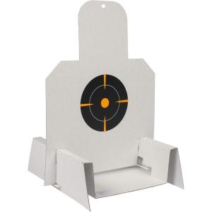 Allen Company EZ-Aim Silhouette Splash Shooting Kit & Target Stand, 6 inch Square Adhesive Targets, 13.5 W x 17.5 H inches, Black/Orange, One Size (Targets & THROWERS_Paper)