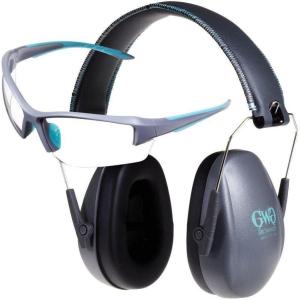 Allen Company Girls with Guns Assure Protective Safety Glasses & Earmuffs Combo Set, Gray/Teal/Black