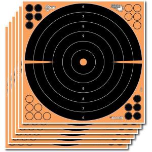 EZ-Aim Adhesive Splash Technology Shooting Targets, Bullseye/Handgun Trainer/Sight-in-Grid/Gun – Rifle – Pistol – Airsoft – BB Gun – Air Rifle(Bullseye Target – 17.5 inch – 5 Pack)