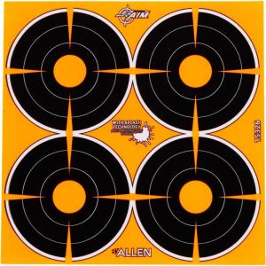 EZ-Aim Adhesive Splash Technology Shooting Targets, Bullseye/Handgun Trainer/Sight-in-Grid/Gun – Rifle – Pistol – Airsoft – BB Gun – Air Rifle(Bullseye Target – 3 inch – 12 Sheets  48 Pieces)