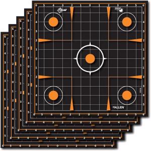 EZ-Aim Adhesive Splash Technology Shooting Targets, Bullseye/Handgun Trainer/Sight-in-Grid/Gun – Rifle – Pistol – Airsoft – BB Gun – Air Rifle(Sight-In Grid Target – 12 inch – 5 Pack)