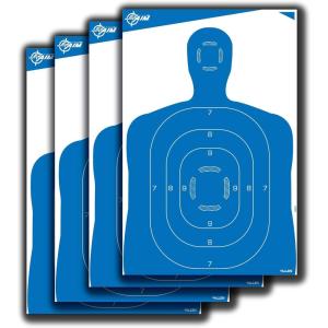 EZ-Aim Silhouette Targets for Shooting – Human Body Paper Practice Targets(4 Pack)