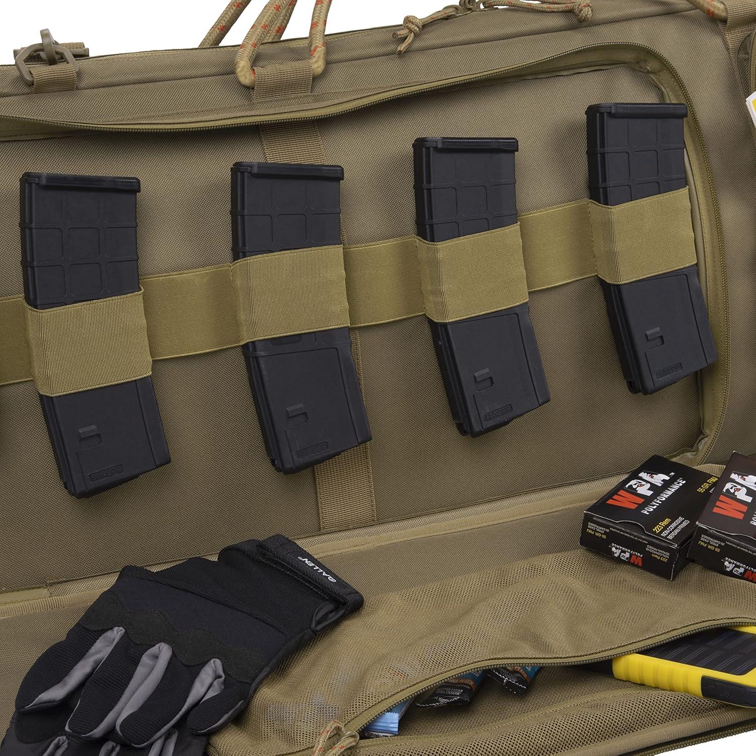 image:imageAllen Company TacSix 42 Lockable Division Tactical Gun Case Black