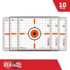 EZ-Aim Paper Targets for Shooting by Allen Company – Sight-In Grid – Gun Range and Shooting Practice Accessories – 23″ x 35″ – 10-Pack – Orange/White