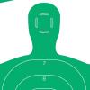 EZ Aim 12″ x 18″ Paper Shooting Targets Silhouette, High Contrast Green Design for Accuracy Training, Pistol Rifle Practice, 10 Pack